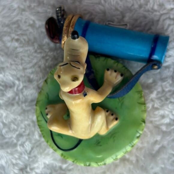 Rare Limited Edition Disney Pluto Golf Caddy Limoges Box - Picture 2 of 7